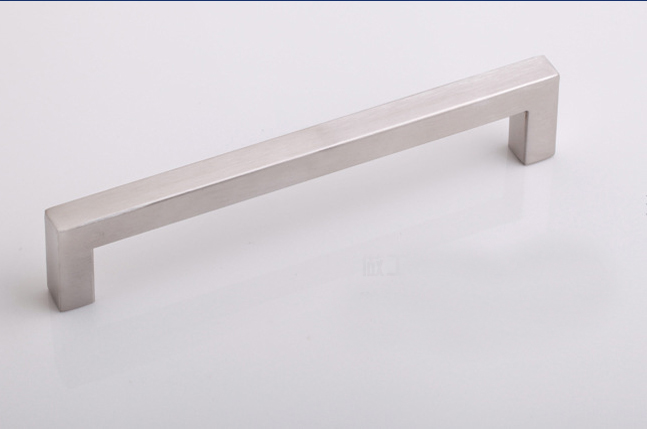 Kitchen cabinet stainless steel square pull handles