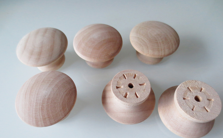 High quality unique nature wooden dresser knobs from factory