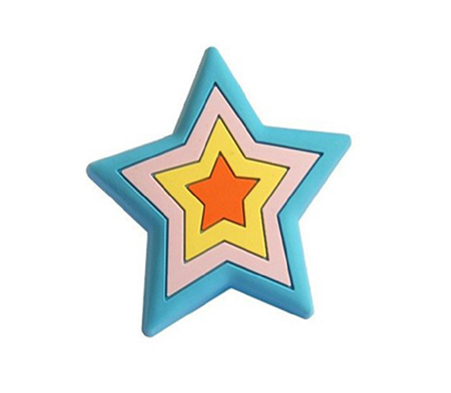 blue five-point star drawer knobs