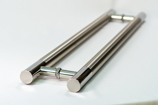 Handles Gate Stainless Steel Hardware Glass Double Pull Metal Design Door  Handle (01-140) - China Handle, Door Handle